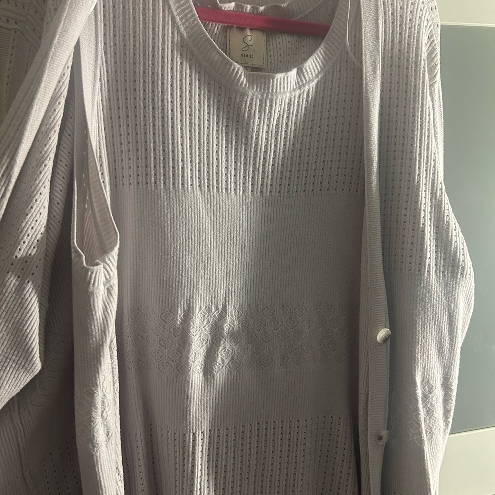 Sioni Soft Lilac color  Knit Cardigan